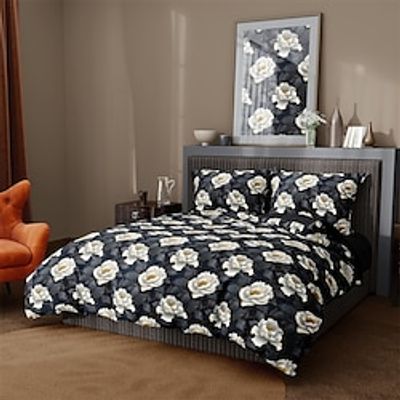 Floral Pattern Duvet Cover Set Soft Microfiber 3-Piece Luxury Weighted Bedding Set Home Decor Gift Lightinthebox Floral Pattern Duvet Cover Set Soft Microfiber 3-Piece Luxury Weighted Bedding Set Home Decor Gift Lightinthebox