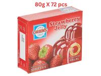 Green's Jelly Strawberry (Pack Of 6 X 12 X 80g)