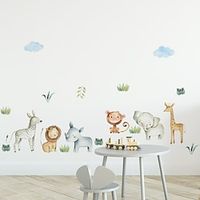 Wall Sticker Animal Elephant Giraffe Skirting Line Children's Room Wall Stickers miniinthebox
