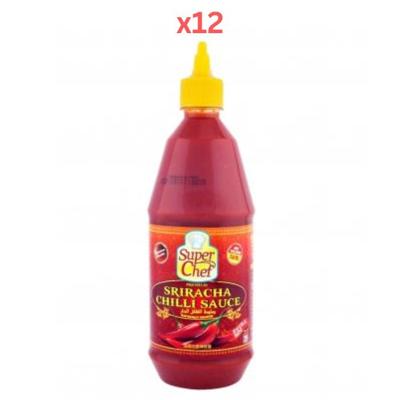 Super Chef Sriracha Chilli Sauce 740Ml (Pack Of 12)