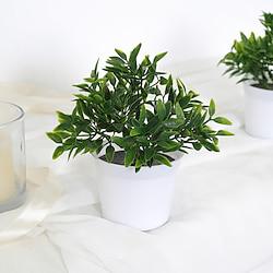 Realistic Miniature Tea Plant Potted Plant Lightinthebox