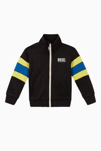 Contrast Striped Logo Sweatshirt