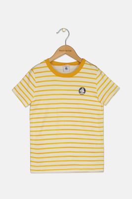 Kids Boys Short Sleeve Stripe T-Shirt Yellow Kids Boys Short Sleeve Stripe T-Shirt Yellow