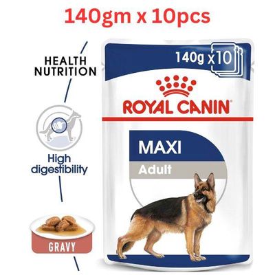 Royal Canin Size Health Nutrition Maxi Adult Gravy Wet Food Pouches Dog Food