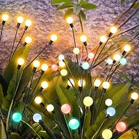 1pc Solar Powered Firefly Lights 6/8/10 Led Solar Garden Lights, Starburst Swaying Light, Solar Swaying by Wind Lights, Solar Outdoor Lights, Garden Lights Waterproof, Yard Patio Pathway Decoration, miniinthebox - thumbnail