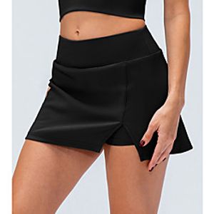 Women's Fashion Short Skirts Sports Outdoor Weekend Solid Colored 2 in 1 Blue White Black S M L Lightinthebox
