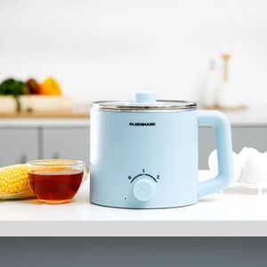 Olsenmark Stainless Steel Multi Kettle, 1.6L Capacity, 304 Inner & Anti Hot Outer Body, Blue - OMK2466