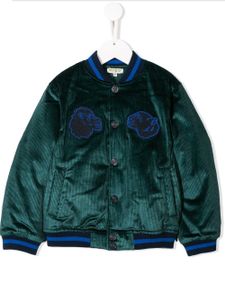 Kenzo Kids Tiger corduroy bomber jacket - Green