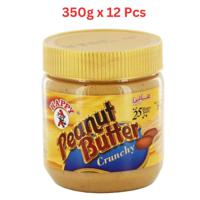 Happy Peanut Butter Crunchy 350gm (Pack Of 12)