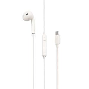 Porodo Type-C Mono In-Ear Earphones White