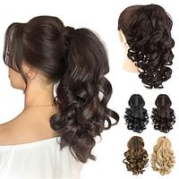 Claw Clip in Ponytail Extension12 Classic Loose Curly Wavy Claw Clip Ponytails Hair Extensions Short Curly Ponytail Hairpiece for Women Thick Synthetic Hairpiece for Daily Use Lightinthebox - thumbnail