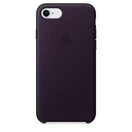 Apple iPhone 8 - 7 Leather Case, Dark Aubergine