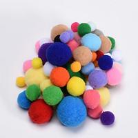 2PCS High Elasticity Gradient Christmas Colored Plush Ball DIY Plush Ball Children's Handmade Jewelry Material Accessories Lightinthebox