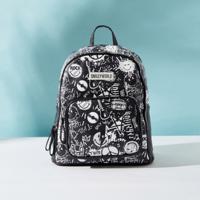 Mistotes Printed Zipper Backpack with Adjustable Shoulder Straps