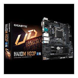 Gigabyte Intel H410 Ultra Durable motherboard with PCIe Gen3 X4 M. 2 Slots, Intel GbE with cFosSpeed, 4 Display Interfaces Support, Anti-Sulfur Resistor, Smart Fan 5