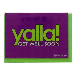 Mukagraf Yalla Get Well Soon Greeting Card (10.3 x 7.3cm)