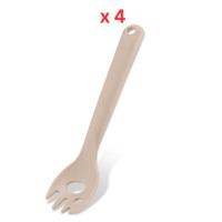 Beco Spork Mashing Spork For Dog And Cat Food - Natural (Pack Of 4)