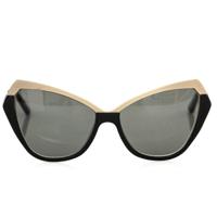 Frankie Morello Chic Bicolor Cat Eye Sunglasses (FR-22079)