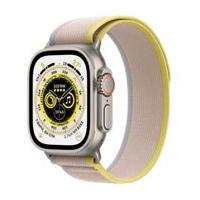 Apple Watch Ultra GPS+ Cellular, 49mm Titanium Case with Yellow Ocean Band (MNHG3AE/A)