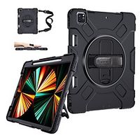 Tablet Case Cover For iPad Pro 12.9 Case 2021 5th Generation Military Grade Shockproof Silicone Protective Cover for iPad 12.9 Inch 5th Gen wPencil Holder Stand Handle Shoulder Strap Lightinthebox - thumbnail