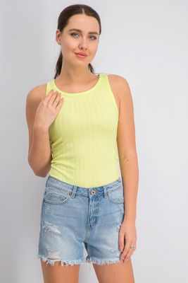 Womens Sleeveless Tank Top Lime Womens Sleeveless Tank Top Lime