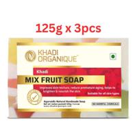 Khadi Organique Mix Fruit Soap 125G (Pack Of 3)