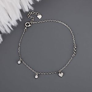 yongcheng s925 sterling silver love diamond bracelet heart-shaped sweet girly jewelry temperament elegant simple personality trend Lightinthebox