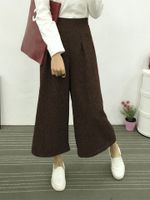 Casual Solid Color Pockets Pants