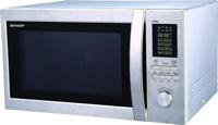 Sharp 43Liters Microwave With Grill Steel, White - R78BT(ST)