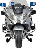 Megastar Licensed Ride On 12 V BMW Police Bike Electric Motorcycle For Kids - Silver (UAE Delivery Only)