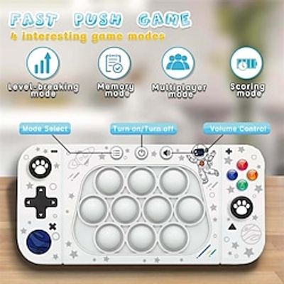 Fast Push Handheld Game Pop Light Up Game Toys Upgraded Version 2 Lightly Push to Turn Off The Lit Bubbles.Fidget Sensory Toys for 6 7 8 9 Year Old Kids Boys  Girls  Teens Birthday Gifts Lightinthebox