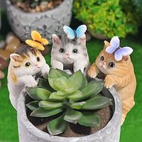 Creative Garden Flower Pot Pendant Cat Butterfly Steak Jar Pendant Home Decoration miniinthebox