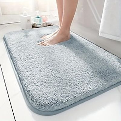 Bath Mats For Bathroom - Anti Slip Absorbent Bathroom Mats Soft Microfiber Bath Mats - Fluffy Plush Shaggy Bathroom Rugs And Mats For Shower, Tub, Sink miniinthebox