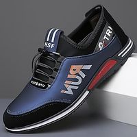 Men's Oxfords Casual Shoes Comfort Shoes Walking Casual Daily Leather Comfortable Booties  Ankle Boots Loafer Black White Blue Spring Fall Lightinthebox - thumbnail
