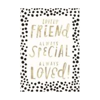 Pigment Bijou Lovely Friend Always Special Always Loved Greeting Card (17.6 x 13cm)