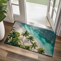 Beach View Doormat Kitchen Mat Floor Mat Non-Slip Area Rug Oil Proof Rug Indoor Outdoor Mat Bedroom Decor Bathroom Mat Entrance Rug Lightinthebox