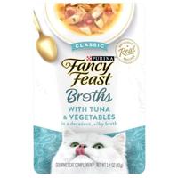 Purina Fancy Feast Broths Classic Cat Wet Food Tuna And Vegetables 40g