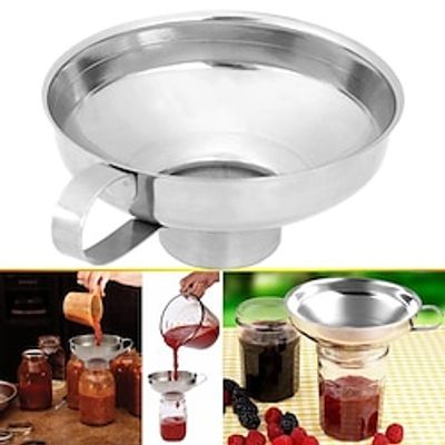 Stainless Steel Wide Mouth Canning Funnel - Perfect for Salad Dressing, Oil, and More - Leak-Proof and Durable Lightinthebox