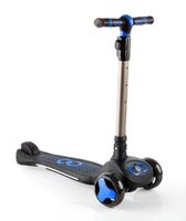 Megastar Coolwheels Nova 3 Wheels Kick Scooter With Flashing Led Lights For Kids 6+ Age - Blue (UAE Delivery Only) - thumbnail