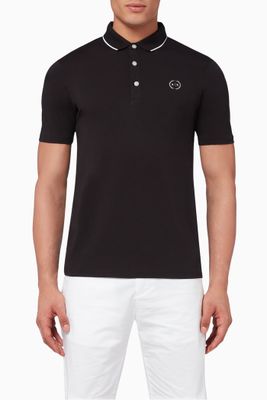 Circle Logo Polo Shirt in Jersey Circle Logo Polo Shirt in Jersey