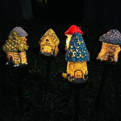 Outdoor Solar Garden Lights Solar House Lights Waterproof Resin Garden Decorative Lighting for Landscape Camping Patio Lawn Patio Corridor Backyard Decoration Lightinthebox Outdoor Solar Garden Lights Solar House Lights Waterproof Resin Garden Decorative Lighting for Landscape Camping Patio Lawn Patio Corridor Backyard Decoration Lightinthebox