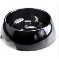 Nutrapet Melamine Slow-Feeding Bowl, Black Medium 17.5 - 6.5 Cms Ml/Oz