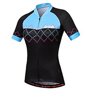 women's bike jersey short sleeve reflective with rear zippered bag waves black size m Lightinthebox