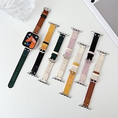 Sport Band Compatible with Apple Watch band 38mm 40mm 41mm 42mm 44mm 45mm 49mm Metal Clasp Adjustable Fabric PU Leather Strap Replacement Wristband for iwatch Series Ultra 8 7 SE 6 5 4 3 2 1 miniinthebox
