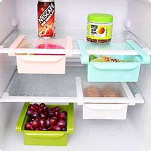 Fridge Shelf Freezer Holder Pull-out Drawer Kitchen Organiser Space Saver Adjustable Kitchen Refrigerator Storage Rack Cocina Lightinthebox