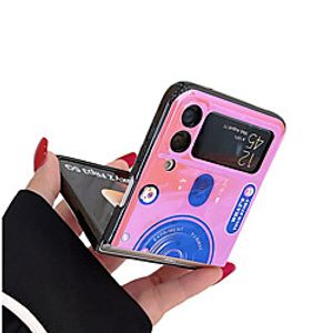 Phone Case for Samsung Galaxy Z Flip 3 Case Cute Bling Holorgraphic Camera Design,Plating Hard Back Soft TPU Bumper Cover,Slim Shockproof Protective Phone Case for Samsung Galaxy Z Flip 3 Lightinthebox