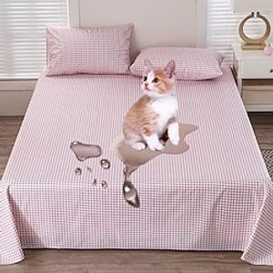 1Pc Waterproof Fitted Sheet Waterproof Mattress Protector Mattress Cover Machine Washable Lightinthebox