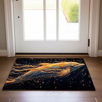 Gold Dolphin Doormat Non-Slip Oil Proof Rug Indoor Outdoor Mat Bedroom Decor Bathroom Mat Entrance Rug Door Mat Lightinthebox