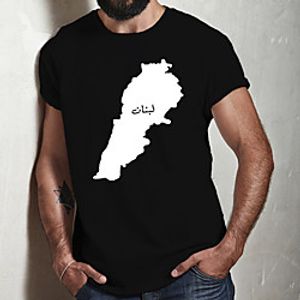 Men's Unisex Tee T shirt Hot Stamping Graphic Prints Letter Plus Size Print Short Sleeve Casual Tops Cotton Basic Fashion Designer Big and Tall Black Lightinthebox