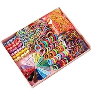 Children s Headwear Hair Clip Hair Card Combination Set Gift Box Baby Hair Circle Girl Edge Clip Hair Accessory Girl Princess Hair Rope Lightinthebox